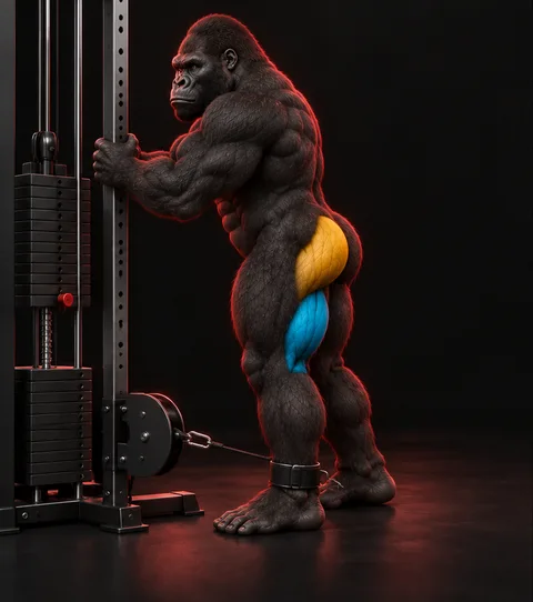 Cable Glute Kickback — Konum 1