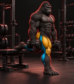 Dumbbell Bulgarian Split Squat — kaynak konum görseli
