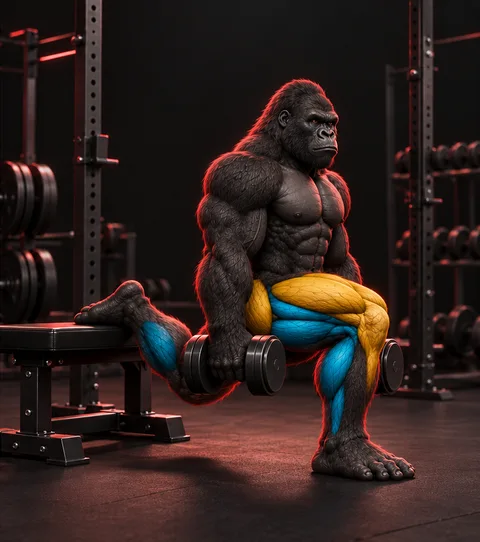 Dumbbell Bulgarian Split Squat — Konum 2