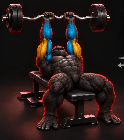 EZ-Bar Skull Crusher — Konum 1