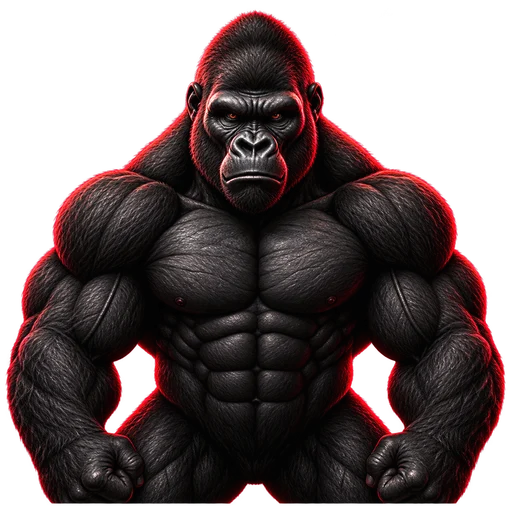 The original Gorilla GymTracker mascot