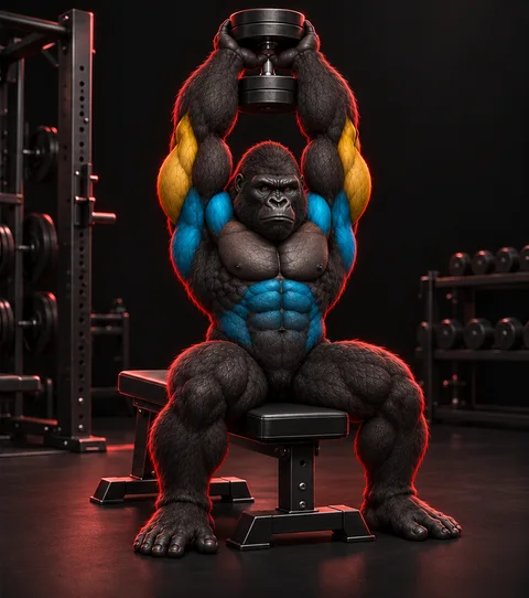 Overhead Dumbbell Triceps Extension — Konum 2